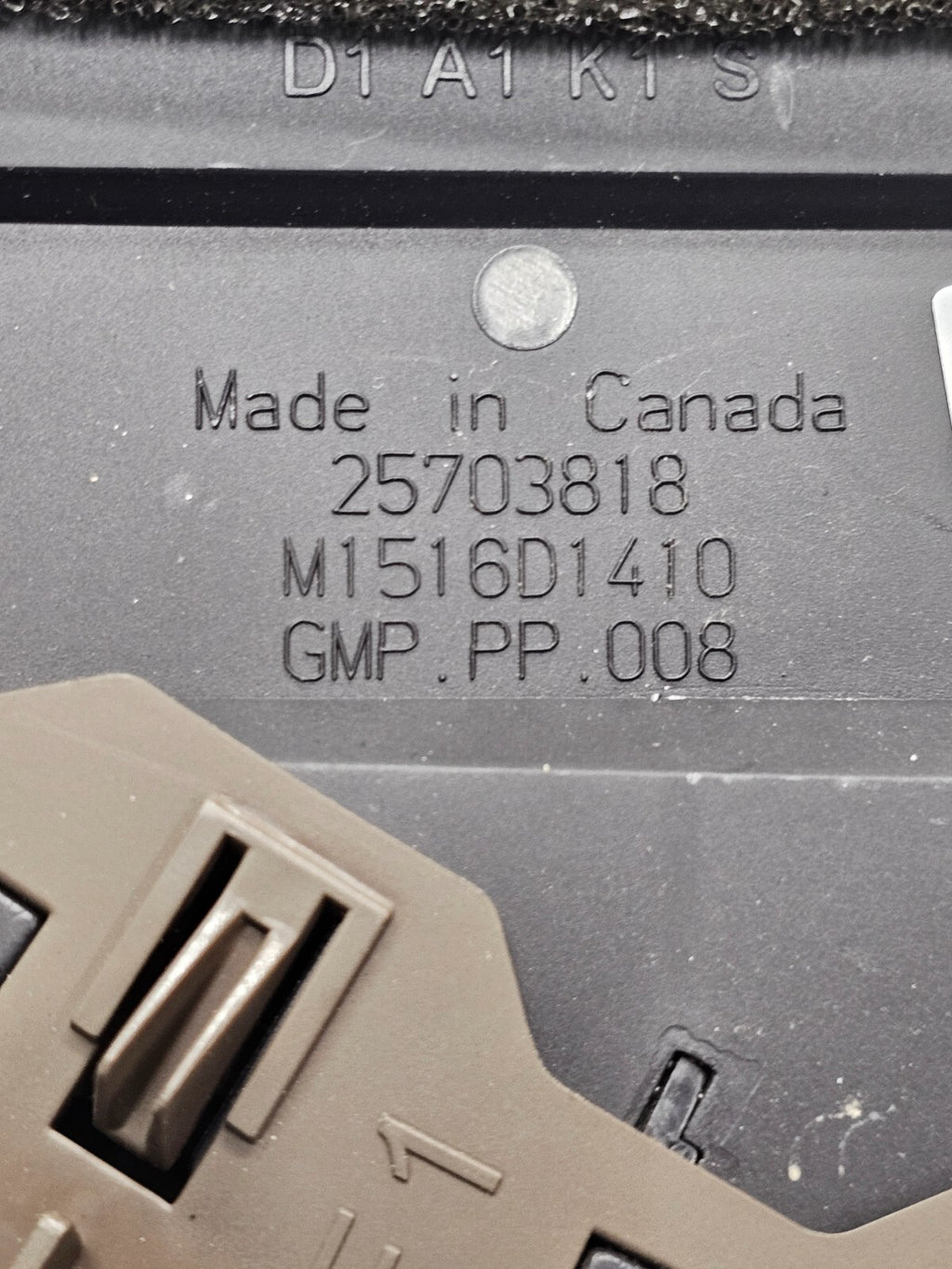 03-07 Cadillac CTS SRX Dash Left Driver Master Air Vent Heater Conditioning Tan