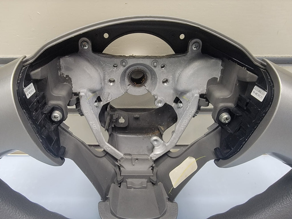 🔥09-13 TOYOTA MATRIX COROLLA FRONT STEERING COLUMN WHEEL ASSEMBLY GRAY LEATHER
