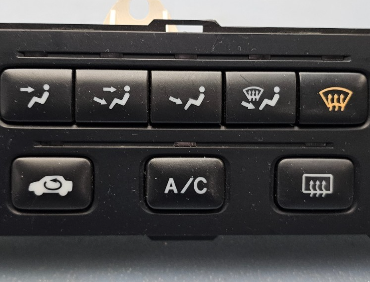 🔥01-02 Accord Dash AC A/C HVAC Heater Temperature Climate Control Panel Black