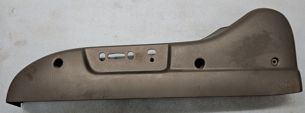 🔥03-08 HONDA PILOT GRAY LEFT DRIVER RECLINE POWER SEAT COVER TRIM PANEL BLACK