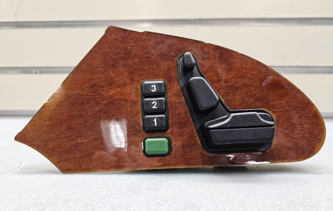 92-99 Mercedes W140 S500 S420 Front Master Left Driver Seat Adjuster Switch WOOD