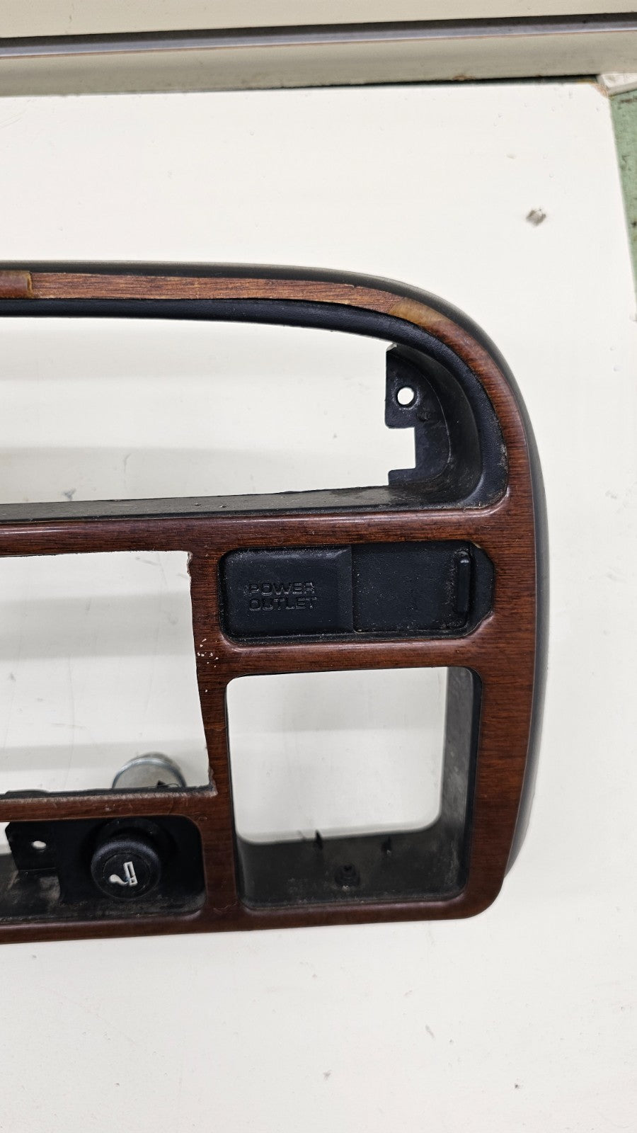 🔥94-97 Dodge Ram Dash Instrument Speedometer Cluster Bezel Panel Black/Wood