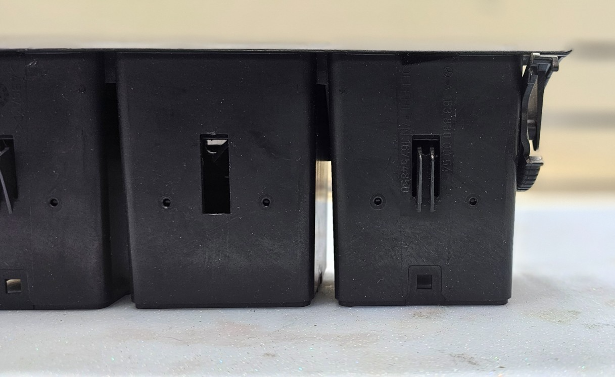 🔥98-05 Mercedes W163 ML320 ML500 Dash Center AC A/C HVAC Air Vent Heater Black