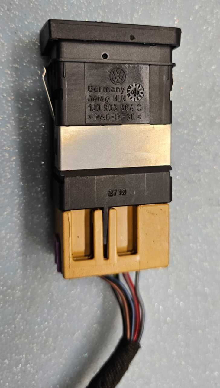 🔥99-05 VW Jetta Golf GTI MK4 LH Heated Seat Switch Black