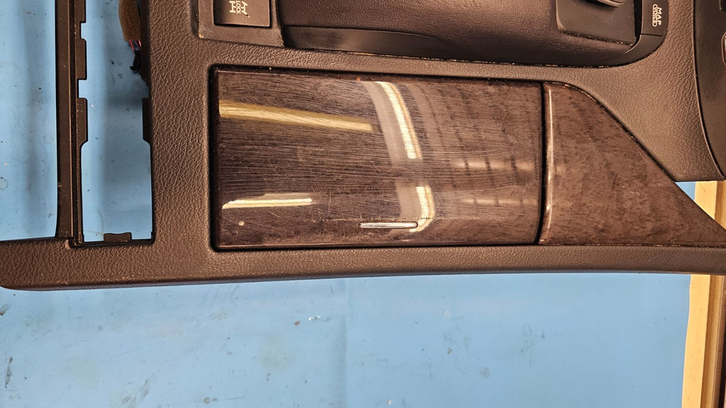 10-13 Lexus RX350 Center Console Shifter Shift Bezel Trim Cup Holder Wood/Black