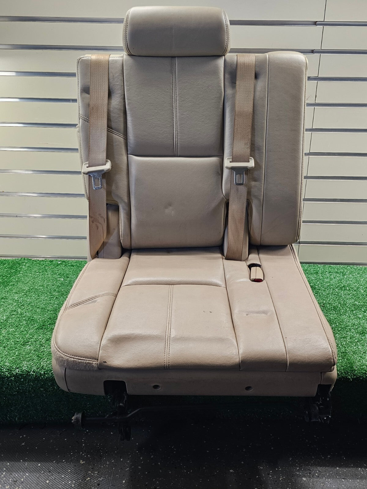 🔥07-14 chevy Suburban Tahoe Yukon Leather Rear Removable Third Row Seat TAN