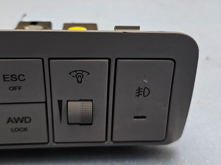 🔥07-09 Hyundai Santa Fe Dash Switch Panel Dimmer Lock Fog Light Control Gray