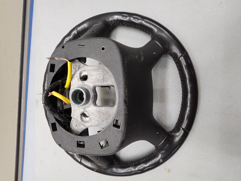 🔥2007-2014 Chevrolet Silverado Sierra Tahoe Yukon Leather Steering Wheel Black