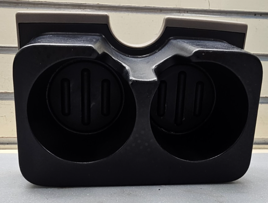 🔥04-08 FORD F-150 F150 CENTER CONSOLE REAR DUAL CUP DRINK HOLDER BLACK/TAN