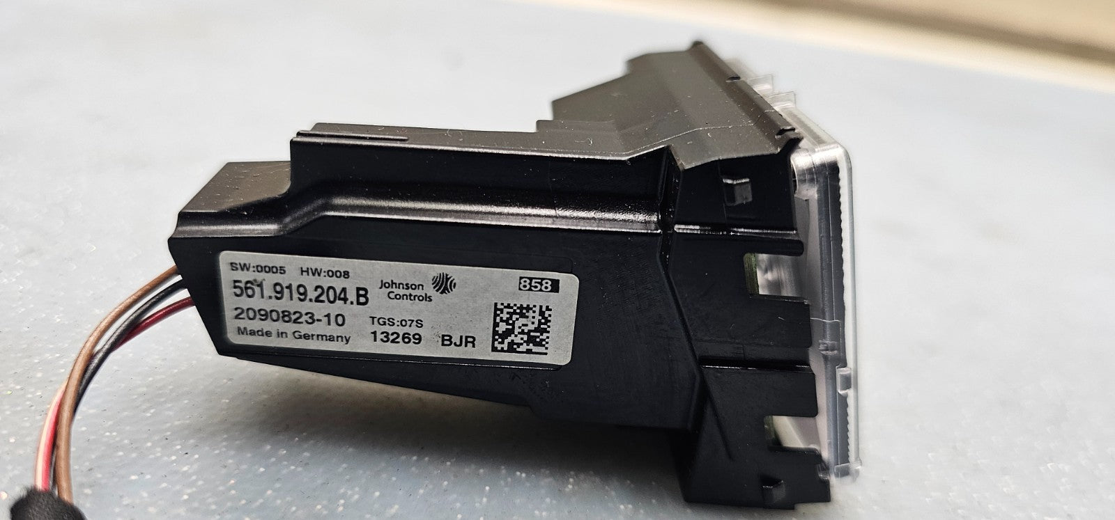 🔥12-15 VW PASSAT DASH HAZARD SWITCH WITH CLOCK BLACK OEM