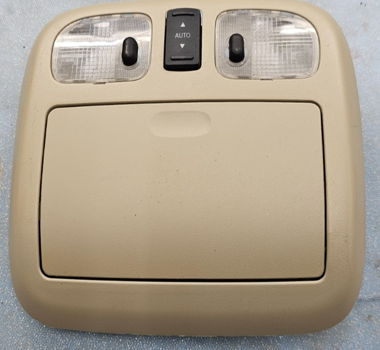 🔥10-12 Fusion Milan MKZ Overhead Console Dome Map Light Lamp Unit Storage TAN