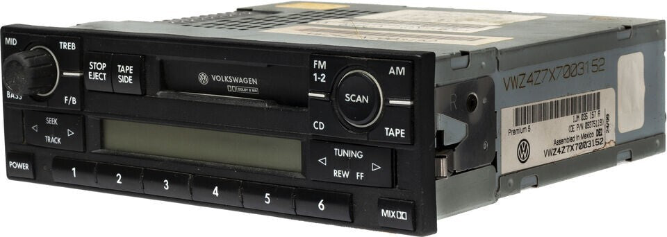 🔥98-01 Volkswagen Golf Jetta Passat AM FM Radio Receiver Cassette Player Stereo