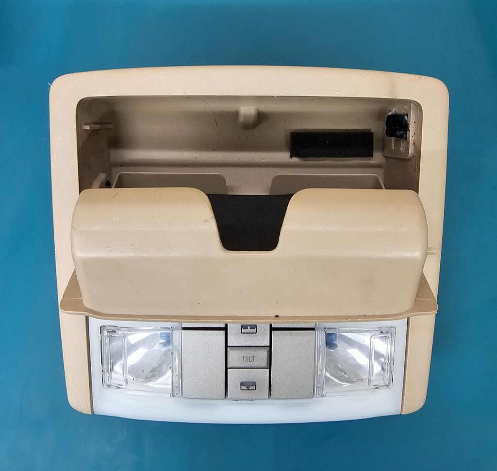 🔥07-14 Expedition Navigator Overhead Console Dome Map Light Sunroof Storage TAN