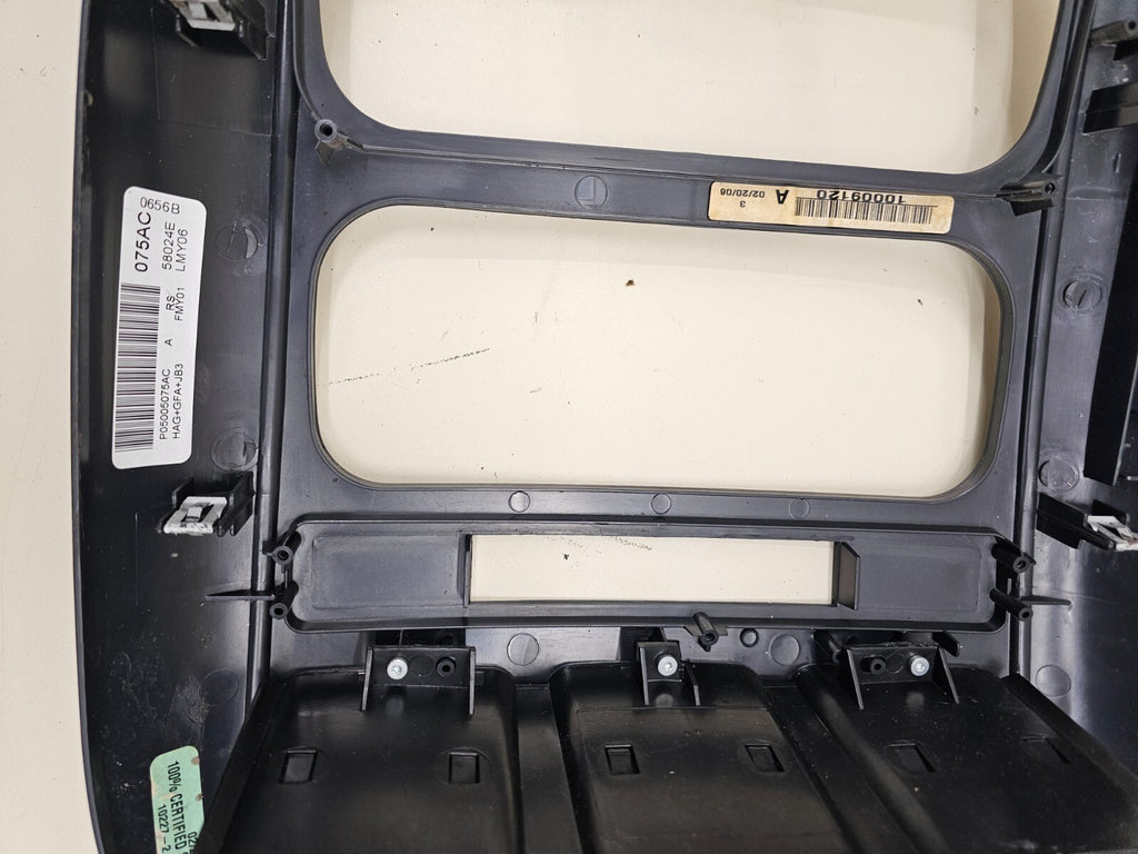 🔥01-07 Dodge Caravan Town & Country Voyager Dash Eadio Climate TRIM Bezel BLACK