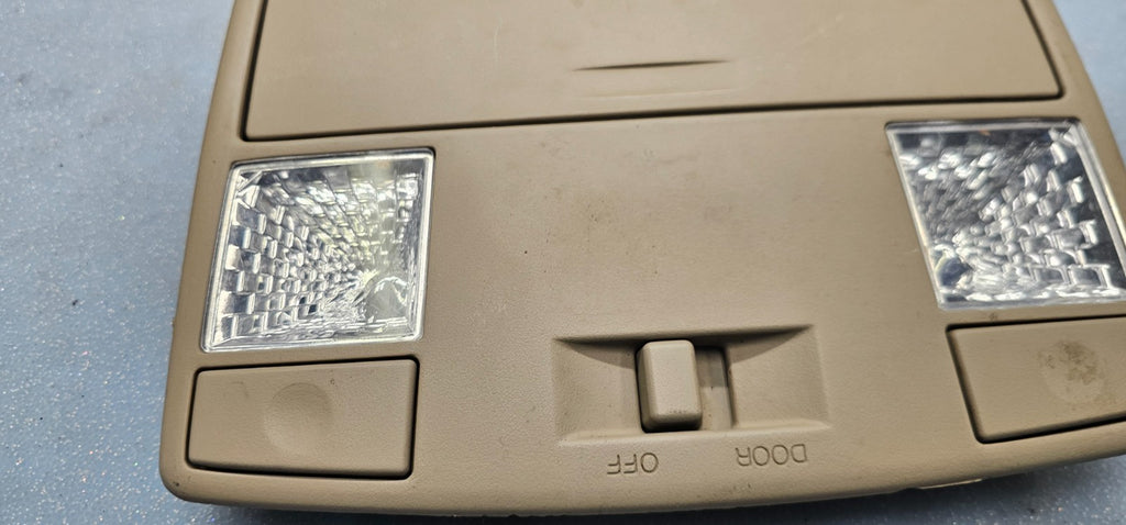 🔥03-08 MAZDA 6 RX8 OVERHEAD ROOF CONSOLE MAP DOME LIGHT STORAGE ASSEMBLY TAN