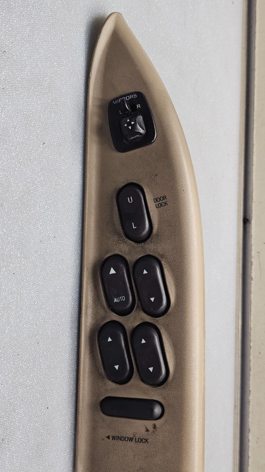 🔥98-02 Crown Victoria Grand Marquis Power Left Driver Master Window Switch Tan