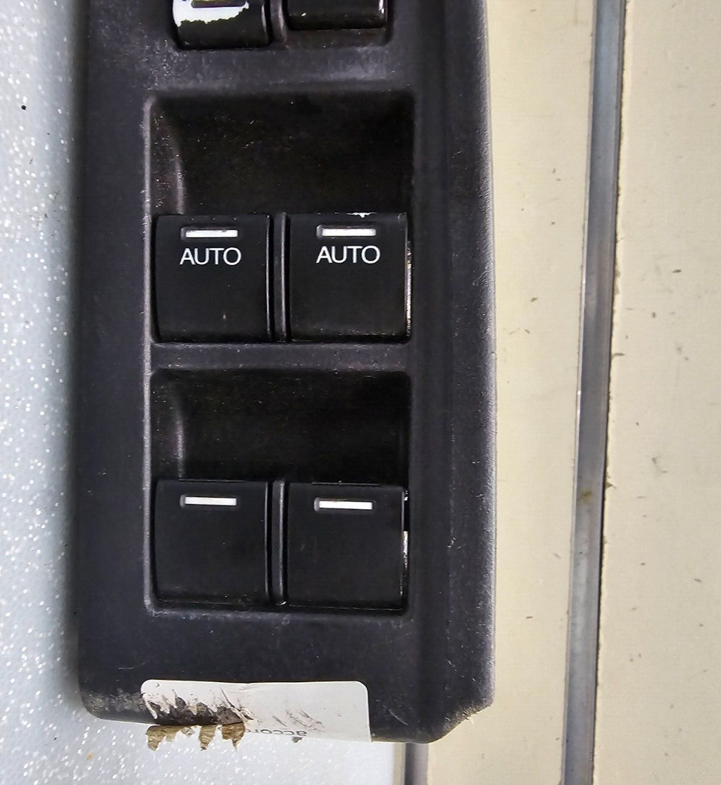 08-12 ACCORD Left Driver Door Master Power Window Lock Switch Assembly Black OEM