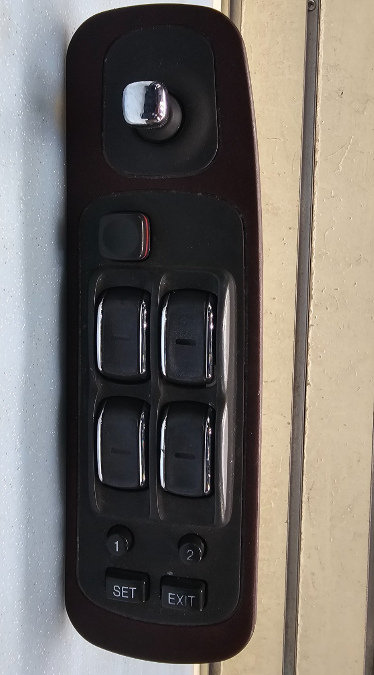 🔥97-99 Cadillac Deville Driver Left Master Window Door Switch Bezel Red/Black