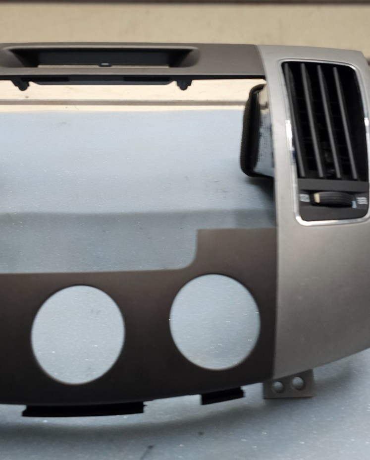 🔥09-10 SONATA DASH AM FM RADIO STEREO TRIM PANEL CLIMATE BEZEL BLACK/SILVER OEM