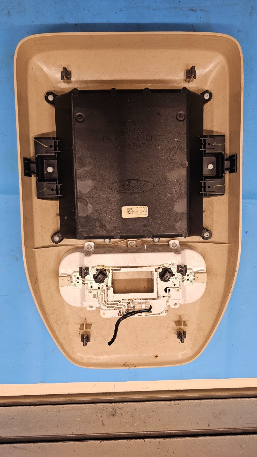 🔥04-08 Ford F150 Overhead Console DOME Light Lamp Roof Storage Tan