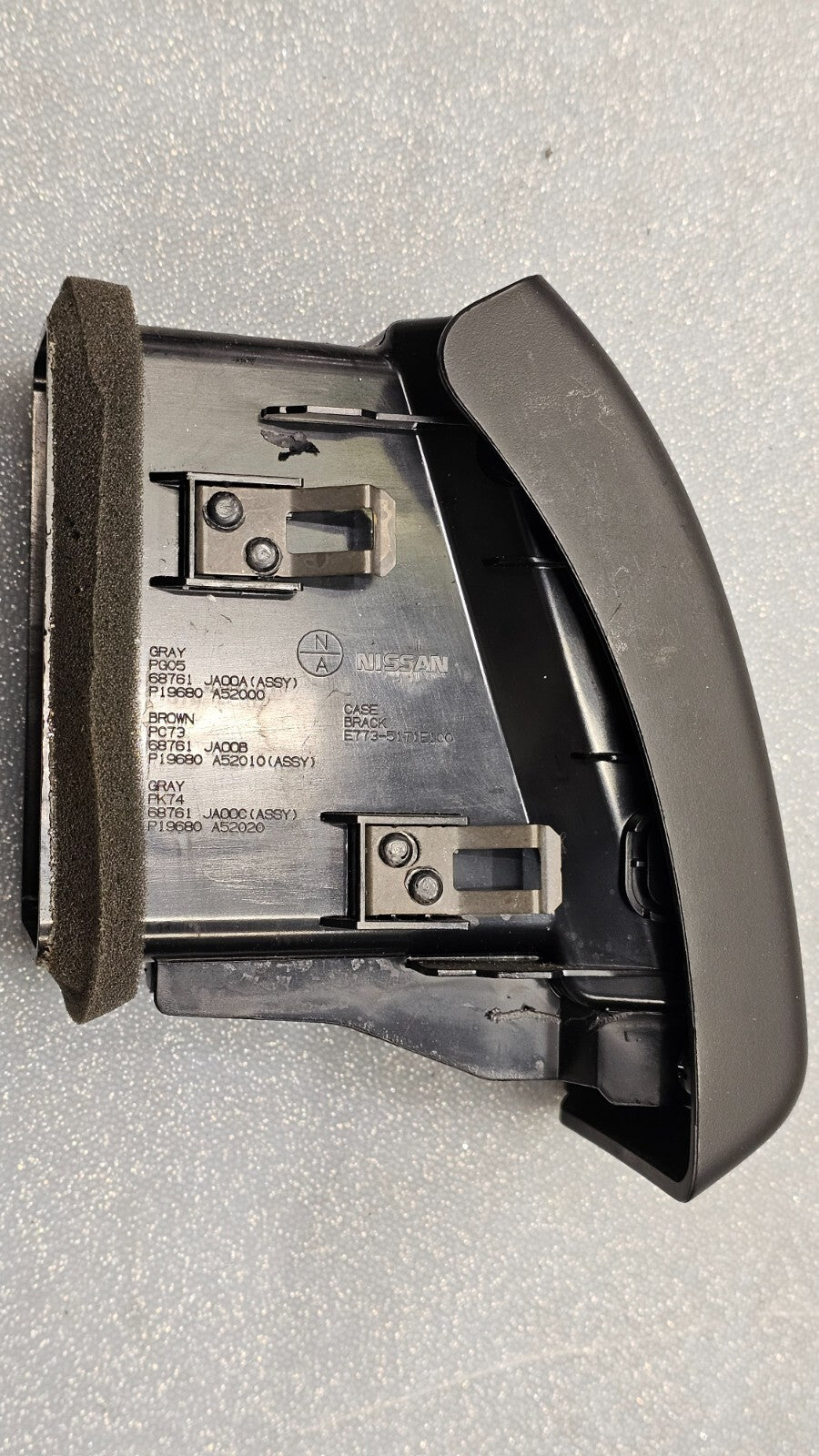 🔥 07-13 Nissan Altima Dash Left Driver AC A/C Air Vent Heater Panel BLACK OEM