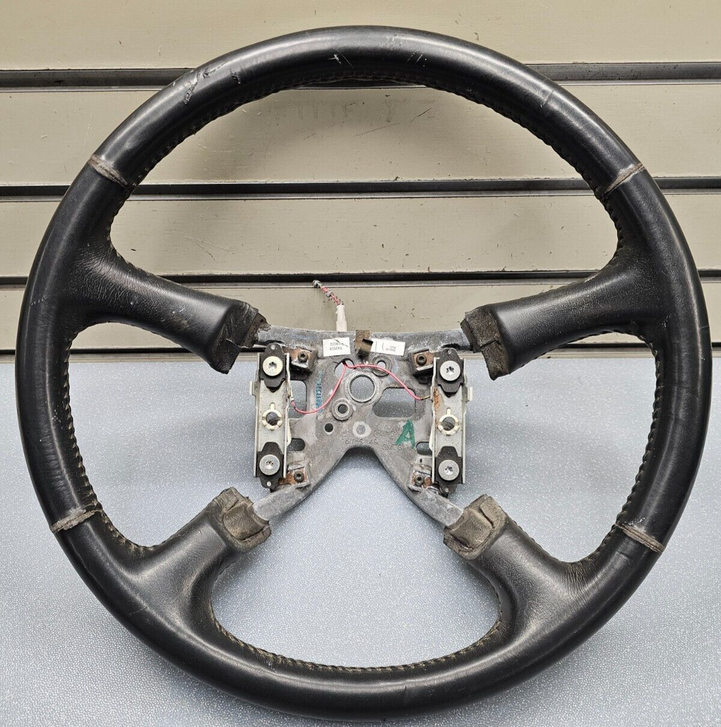 99-02 Chevy Silverado Tahoe Suburban Blazer SONOMA Steering Wheel Leather black