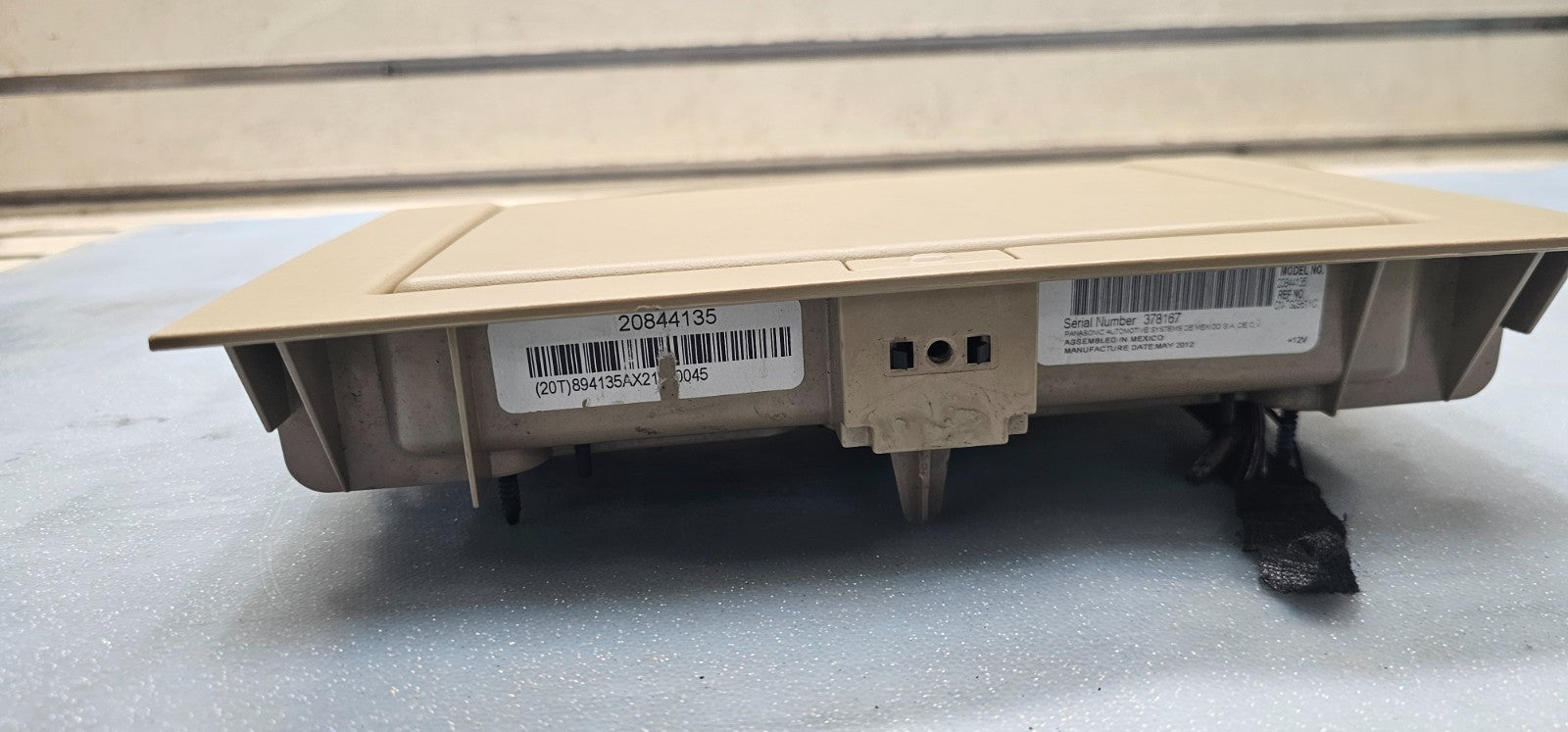 🔥07-14 Silverado Sierra Roof Overhead Entertainment System Screen Display Tan