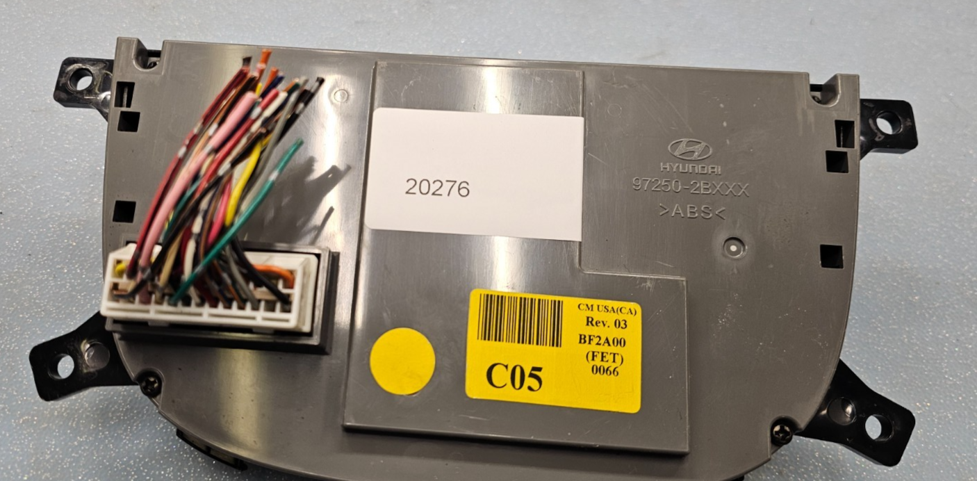 🔥07-09 Santa Fe A/C Heater Manual Dash Temperature Climate Control Silver