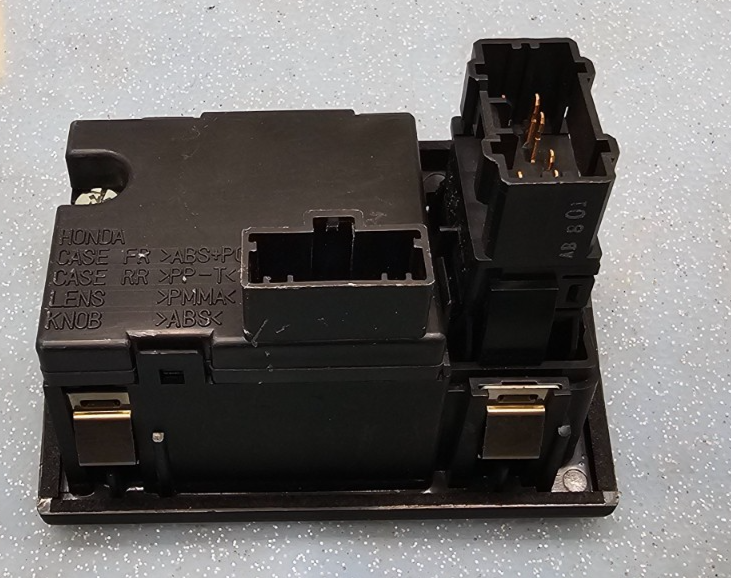 🔥98-02 Honda Accord Center Dash Clock Hazard Switch Board Digital Button Black
