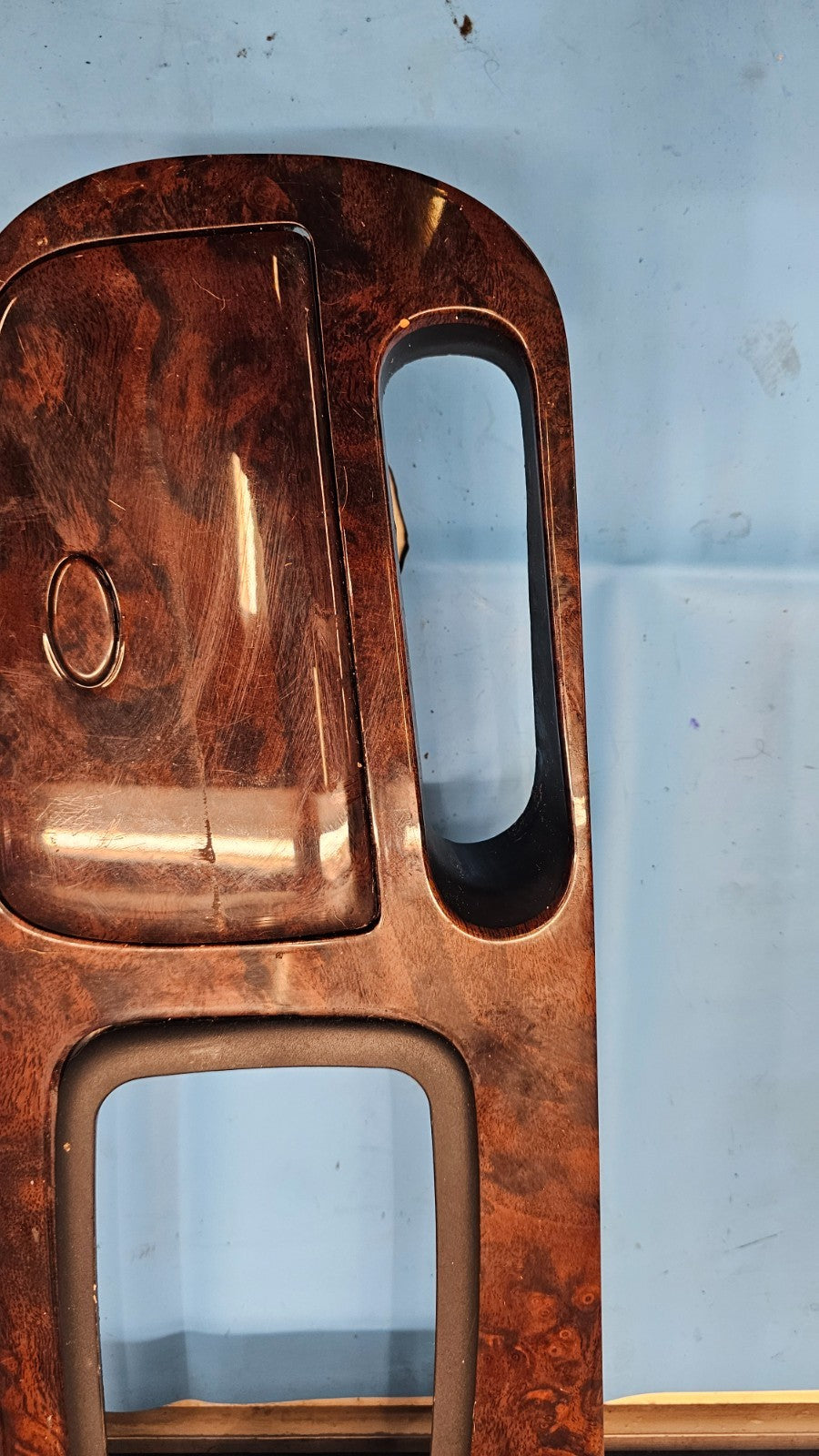 🔥01-05 Sonata Center Console Shifter Shift Trim Bezel Cup Drink Holder Wood