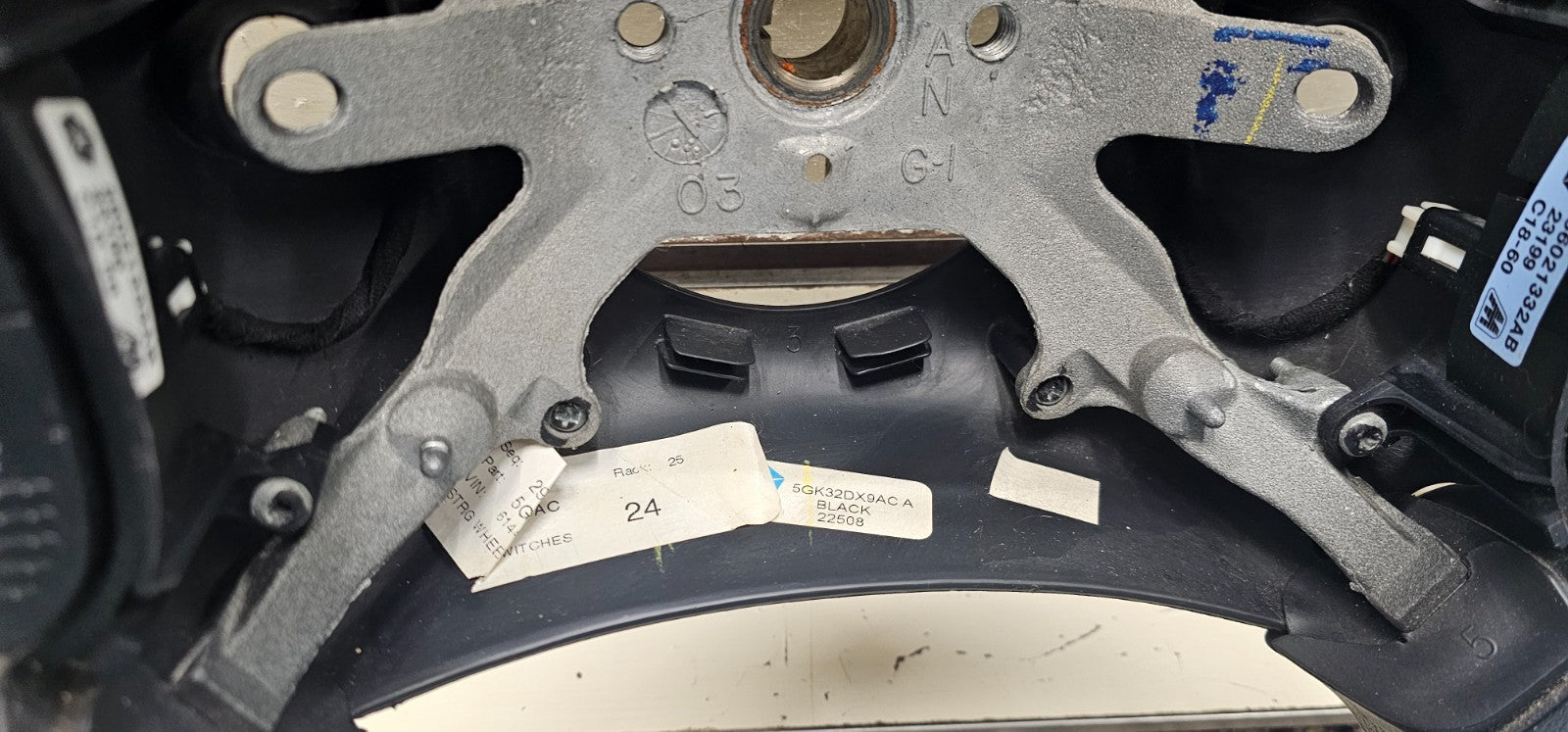🔥2001-2003 DODGE DAKOTA RAM VAN 1500 2500 3500 Steering Wheel Black OEM