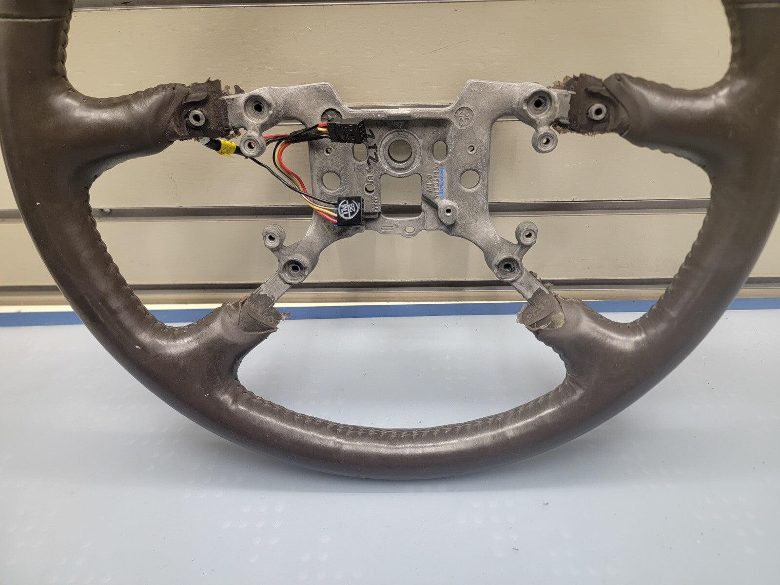 🔥2006-2011 CADILLAC DTS STEERING WHEEL Leather Black