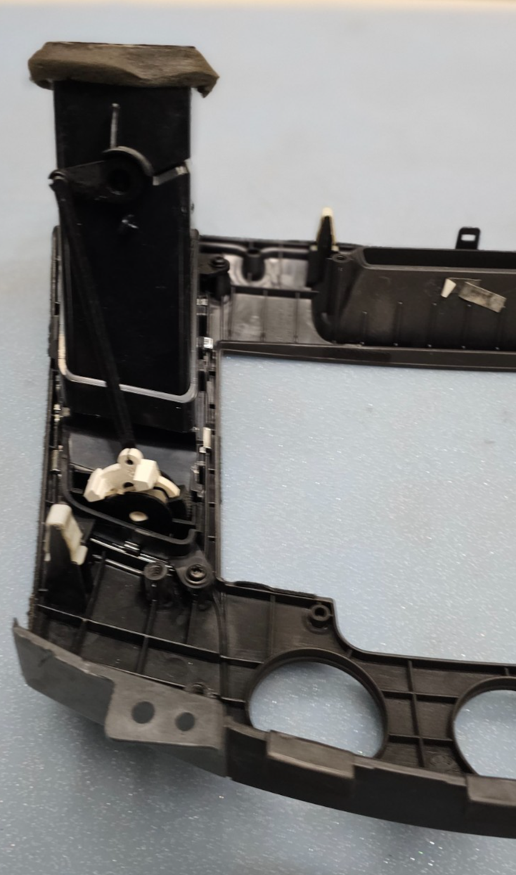 🔥09-10 SONATA DASH AM FM RADIO STEREO TRIM PANEL CLIMATE BEZEL BLACK/SILVER OEM