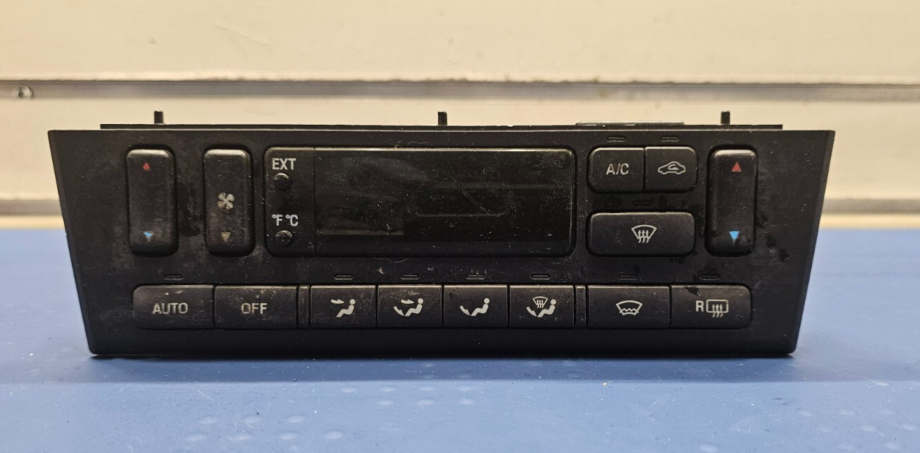 00-02 Lincoln LS Dash AC Defrost Heater Temperature Climate Control Panel Black