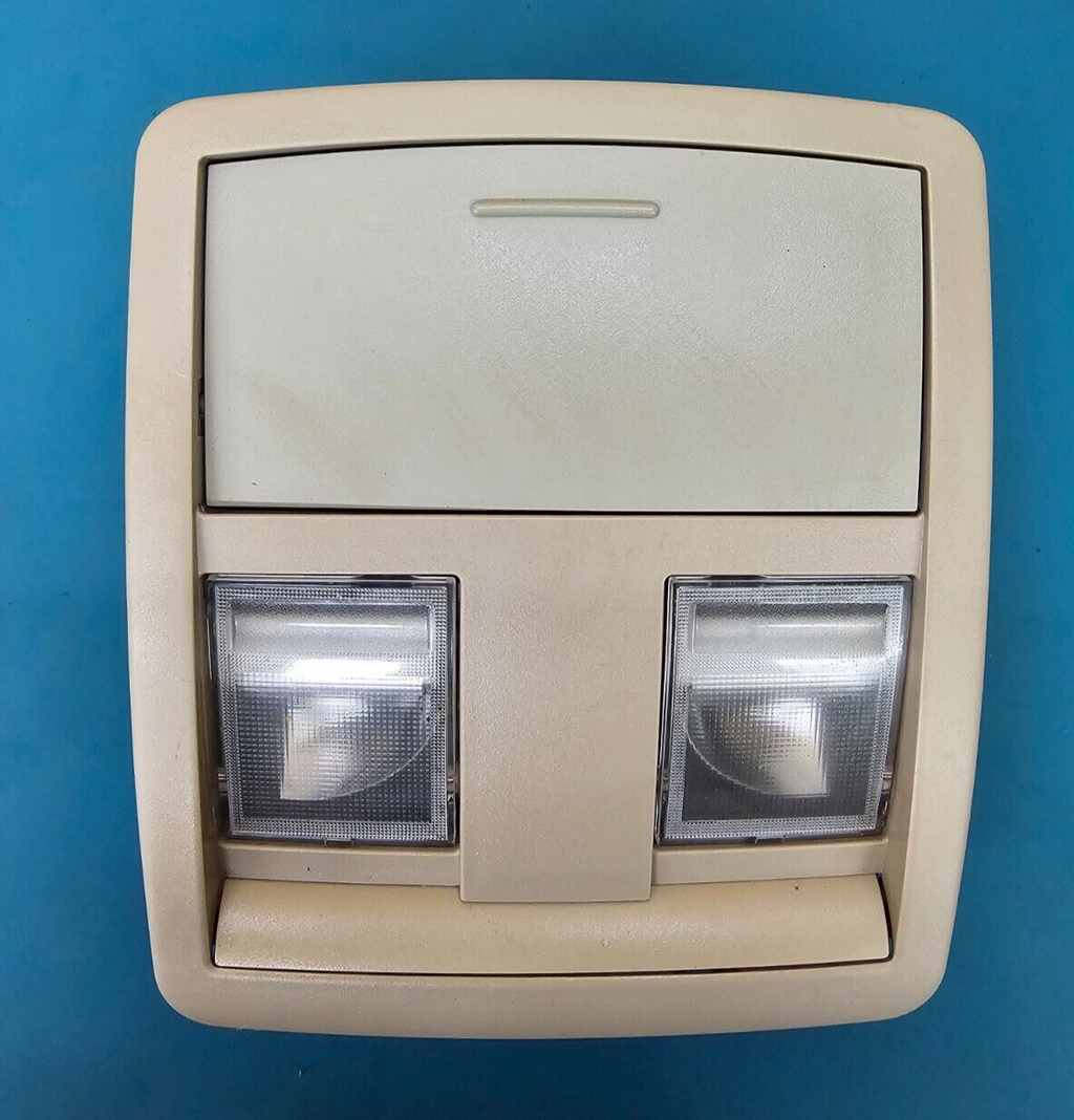 05-07 Chrysler 300 Charger Overhead Console Dome Map Light Storage Assembly Tan