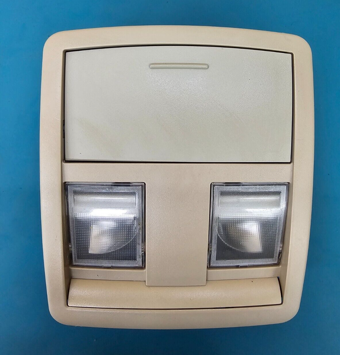 05-07 Chrysler 300 Charger Overhead Console Dome Map Light Storage Assembly Tan