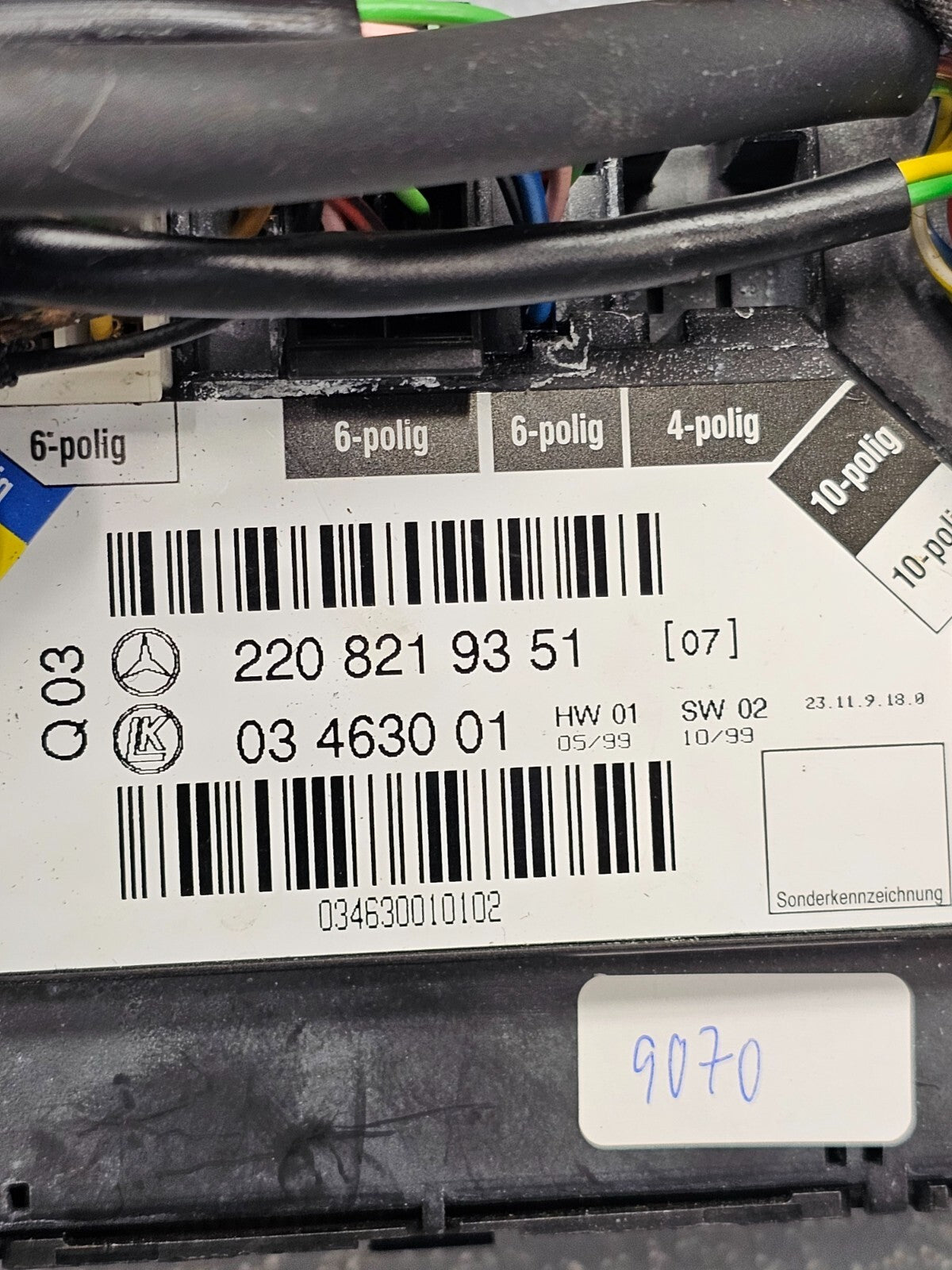 🔥00-06 Mercedes S500 S600 Left Driver Memory Seat Heat Control Switch Assembly