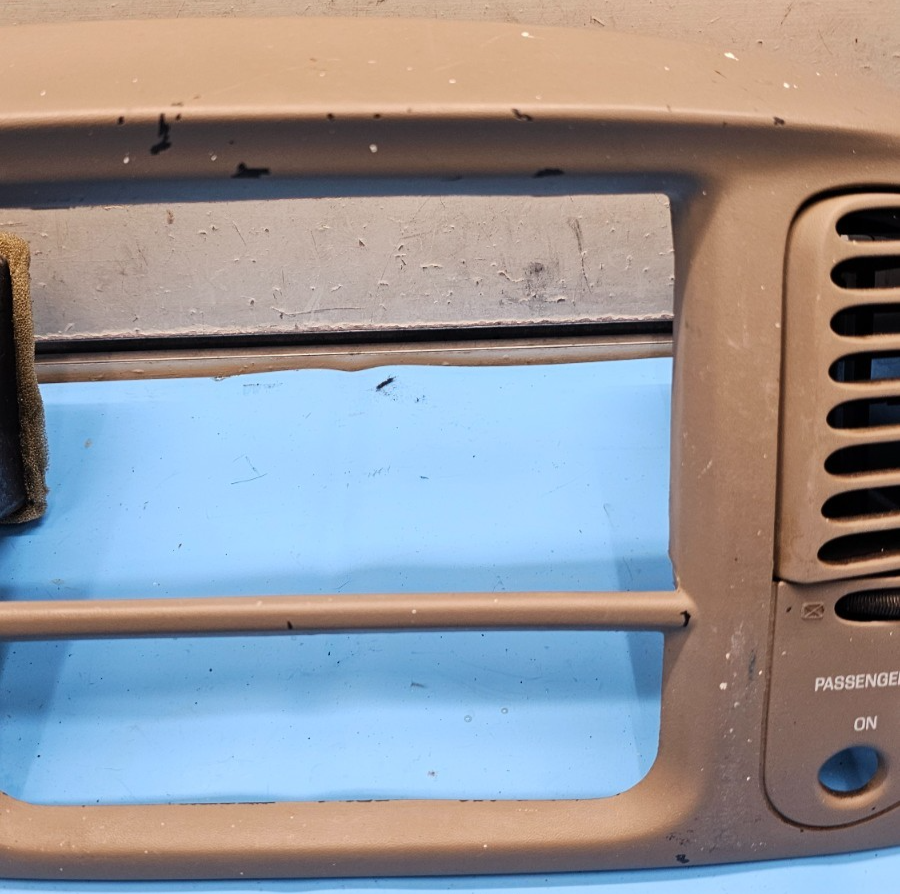 🔥97-03 Ford F150 Center Dash Radio Climate Trim Stereo BEZEL Panel Dark Tan