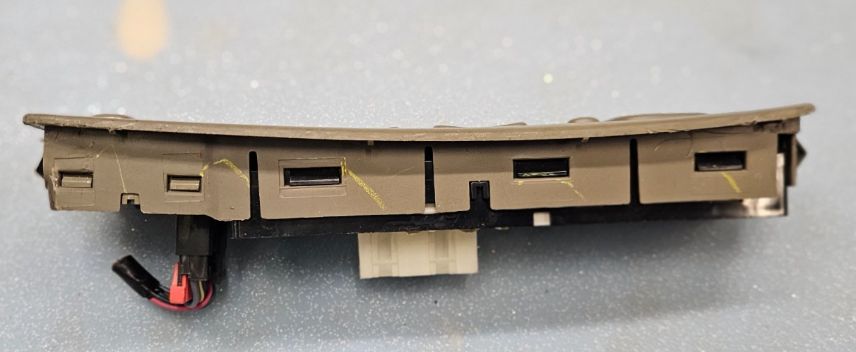 🔥00-03 CADILLAC DEVILLE DRIVER POWER WINDOW MIRROR SEAT HEATER SWITCH PANEL TAN