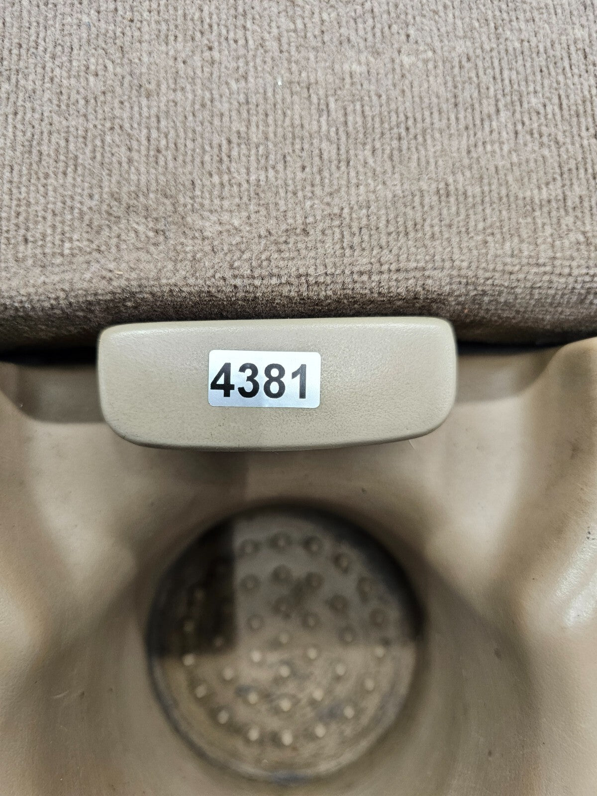 97-03 Ford F150 Center Console JUMPSEAT Armrest Cloth/Leather Cup holder TAN JS6