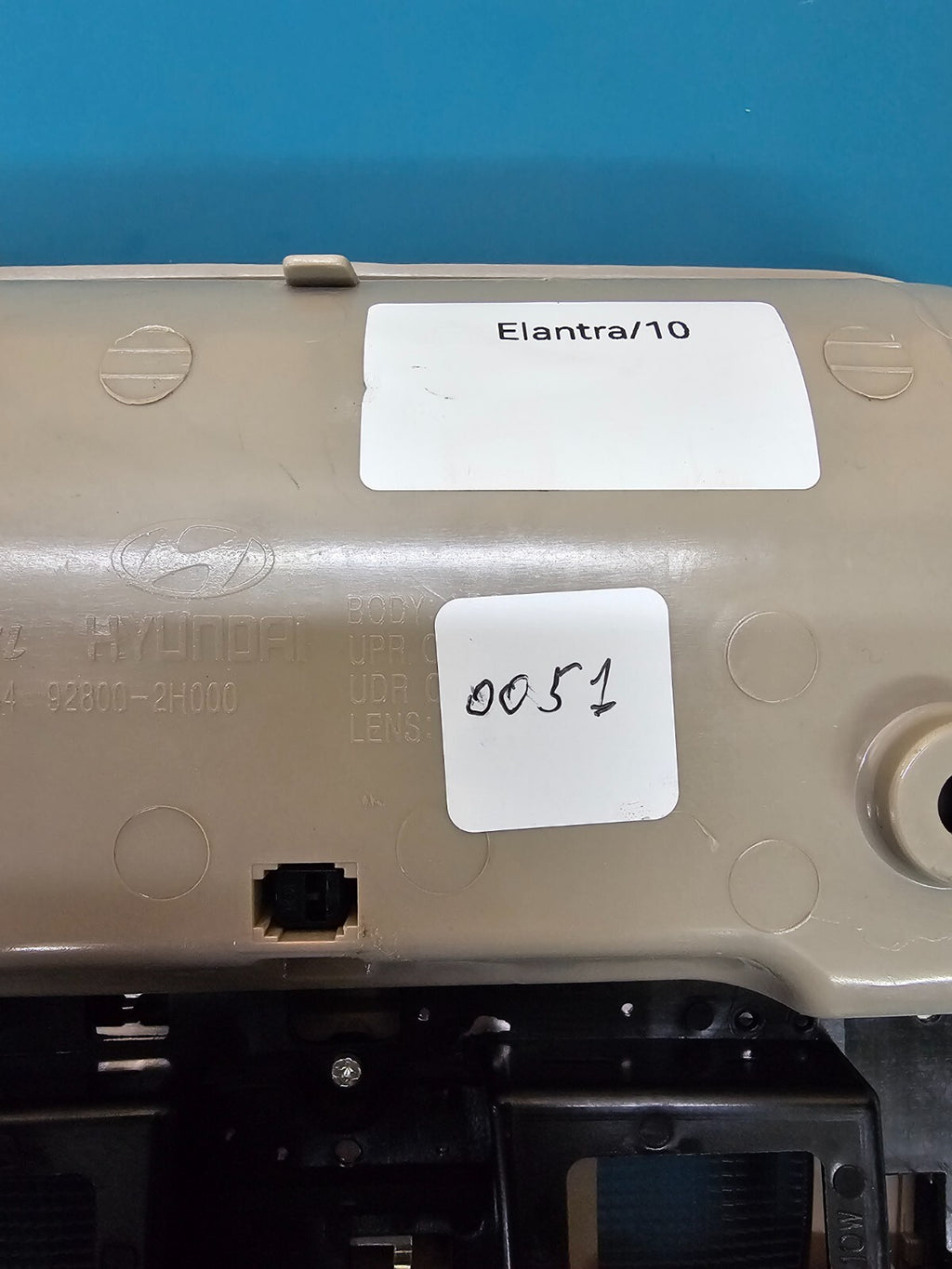 🔥07-10 Elantra Overhead Console Storage Display Dome Light Storage LT GRAY OEM