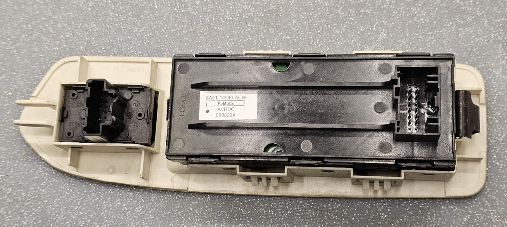 09-12 Lincoln MKS MKT Left Driver Master Power Door Window Control Switch LT Tan