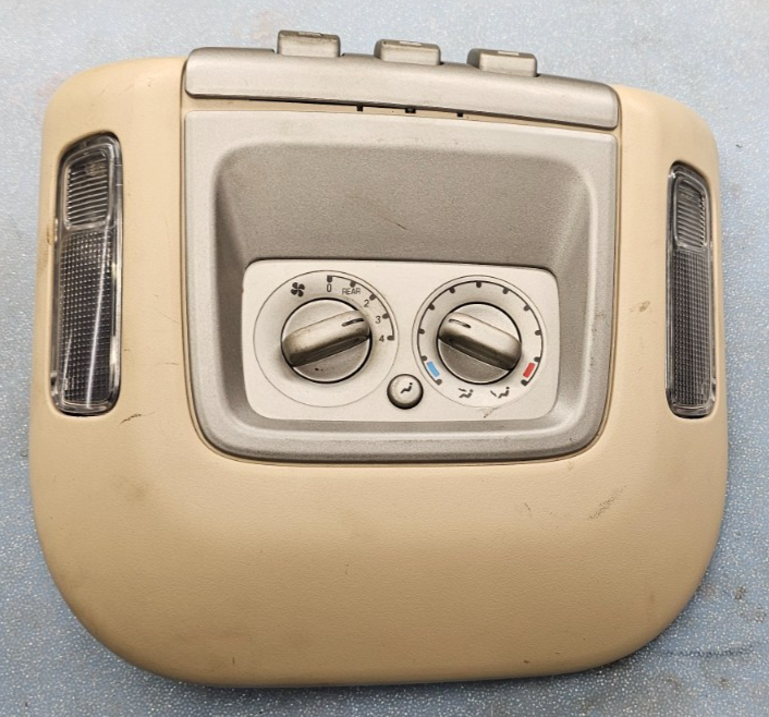 🔥03-06 Lincoln Navigator Rear AC Heater Temperature Control Bezel Tan OEM