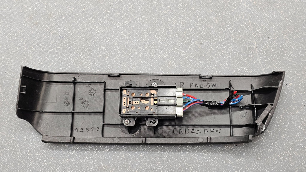 07-08 HONDA FIT FRONT RIGHT PASSENGER DOOR WINDOW CONTROL SWITCH ASSEMBLY BLACK