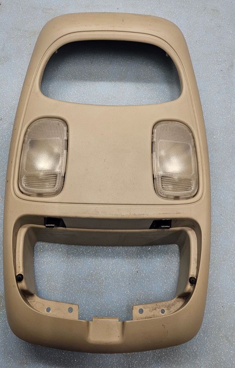 🔥02-05 Dodge RAM Overhead Console DOME Light Roof Storage Compartment TAN