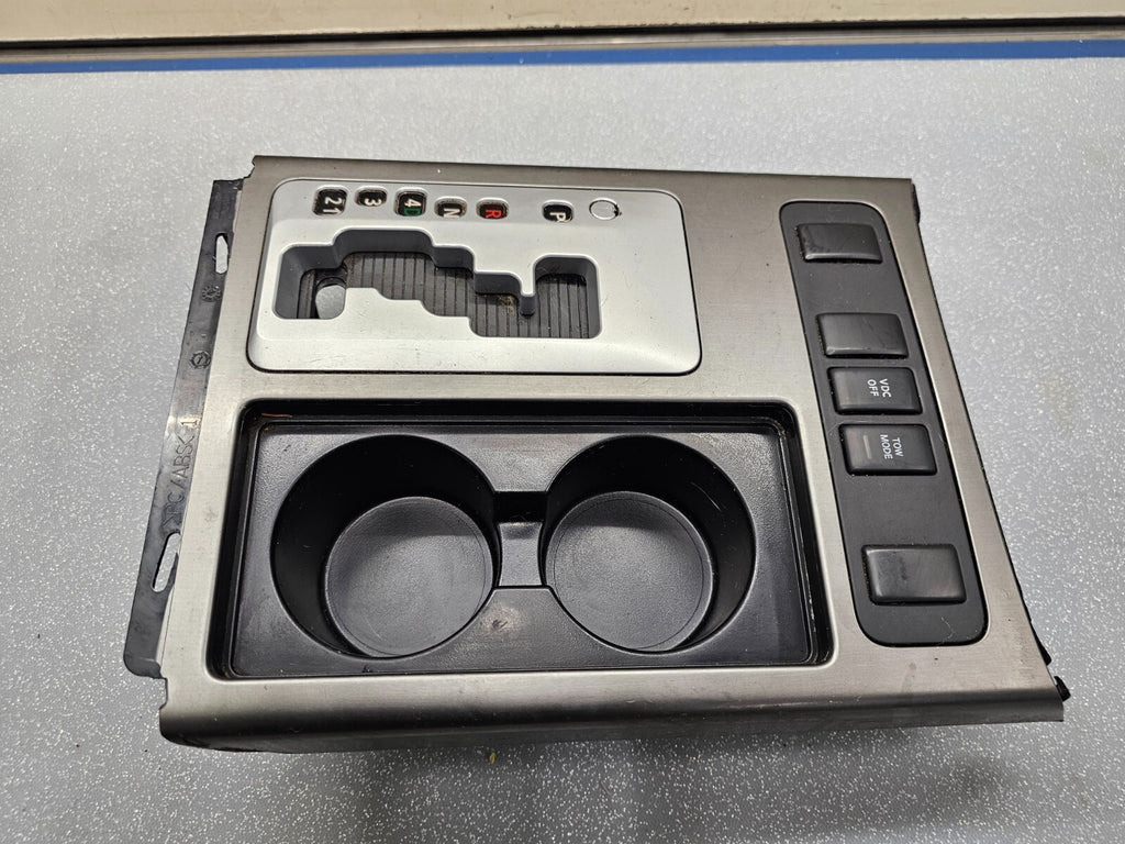 🔥08-15 Armada Titan Center Console Gear Shifter Panel Bezel Cup Holder SILVER