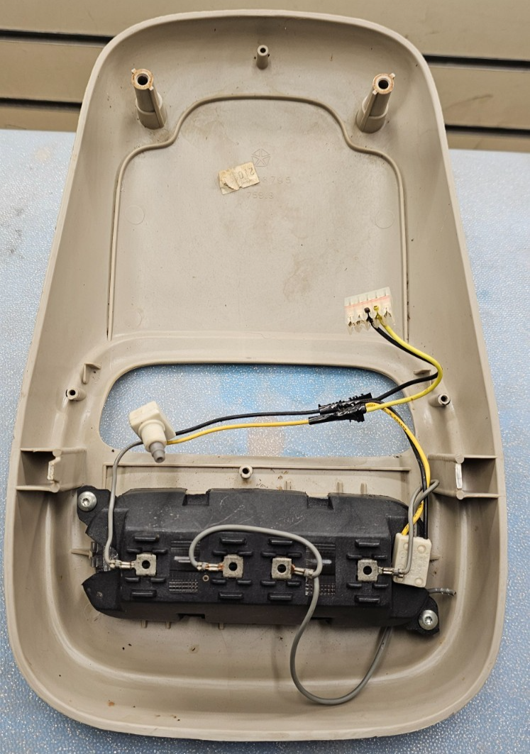 🔥94-97 Dodge RAM Front Overhead Console DOME Map Light Lamp Roof Storage Tan