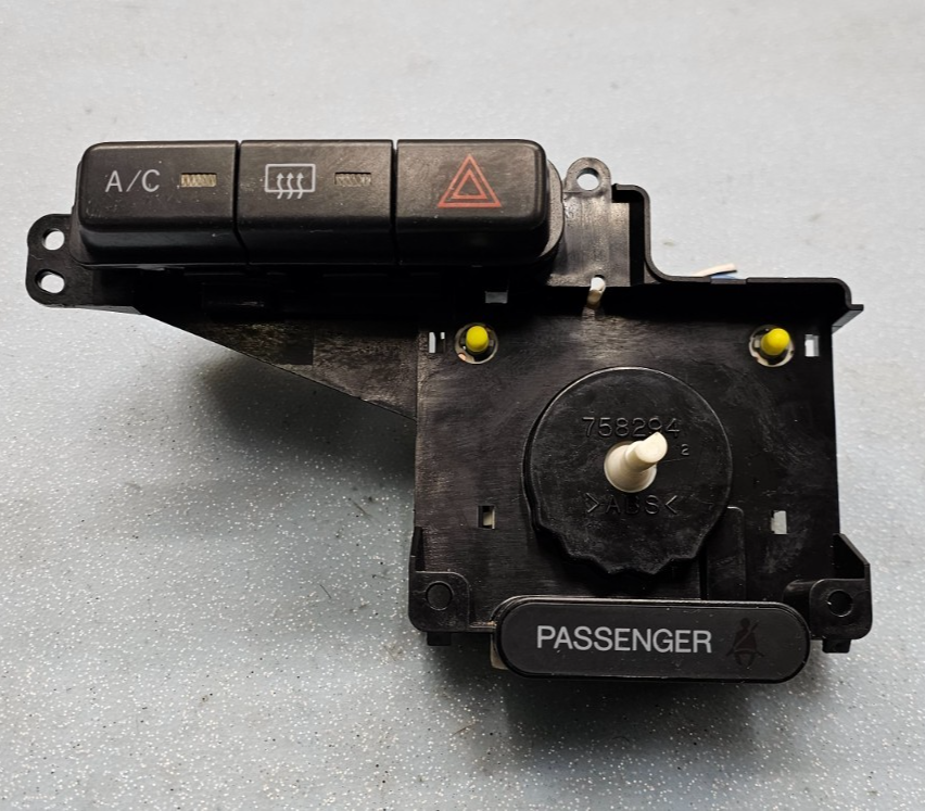 🔥1999-2005 Toyota Yaris Rear Window Heater Hazard Warning Switch OEM BLACK