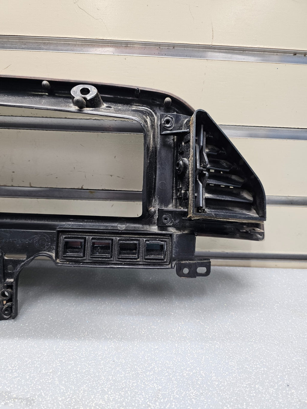87-91 Ford F150 BRONCO Dash Instrument Cluster Bezel Speedo Gauge Trim Wood C11