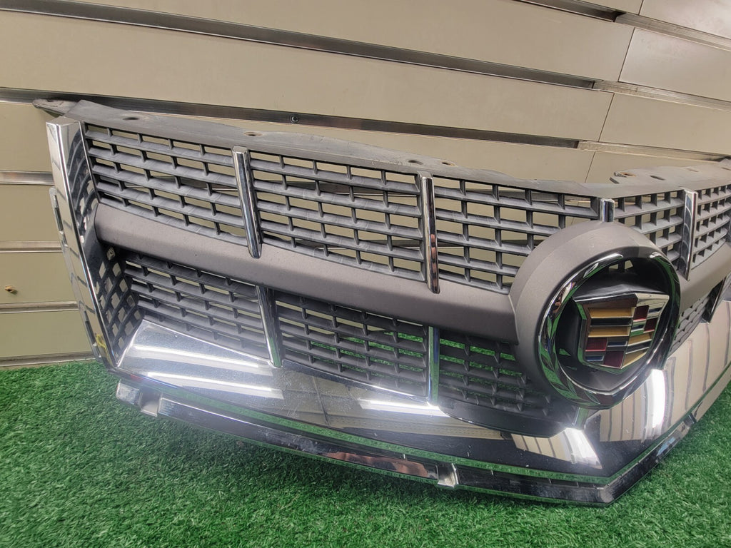 🔥2010-2012 CADILLAC SRX UPPER FRONT GRILLE WITH EMBLEM ASSEMBLY CHROME OEM GRAY